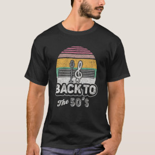 Vintage Retro Sock Hop 50s Rockabilly Print 1950s T-Shirt