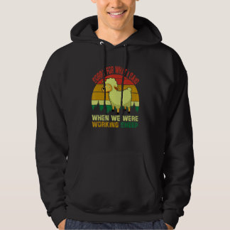 Vintage Retro Sorry When Working Sheep Farmer Own Hoodie