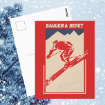 Vintage Retro Spanish Ski Resort Baqueira Beret Postcard<br><div class="desc">Vintage Retro Geometric Ski Poster for Mountain Alpine Skier with the inscription of the Spanish ski resort Baqueira-Beret (Pyrenees, Spain). Inspired by a 1930s design. Perfect for alpine skiers, snow and mountain lovers.</div>