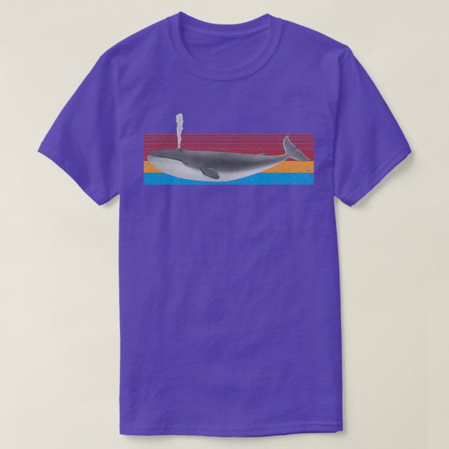 Vintage Retro Sperm Whale T-Shirt (Design Front)