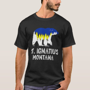 Vintage Retro St Ignatius Montana Grizzly Bear Mt T-Shirt