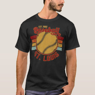Vintage Retro St Louis Baseball Est 1882 Baseball T-Shirt
