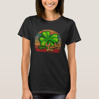 Vintage Retro St Patrick's Day C Lucky T-Shirt
