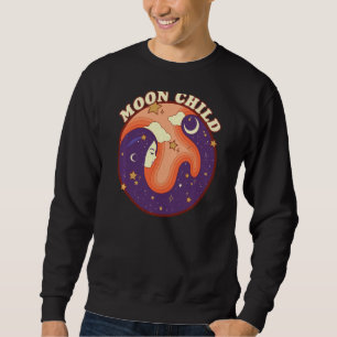 Vintage Retro Stay Wild Moon Boho Peace Love Hippi Sweatshirt