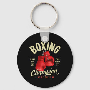 Vintage Retro Style Boxer Gloves King Of The Ring Key Ring