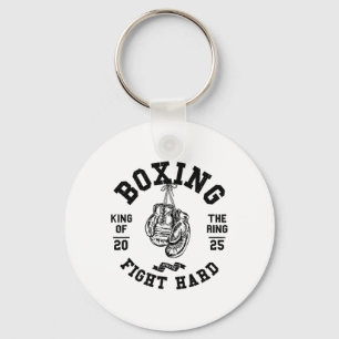 Vintage Retro Style Boxer Gloves King Of The Ring Key Ring