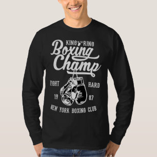 Vintage retro style boxing gloves champions academ T-Shirt