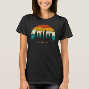 Vintage Retro Style City Pennsylvania skyline Phil T-Shirt