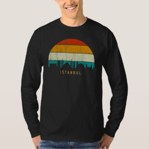 Vintage Retro Style City Turkey skyline cityscape T-Shirt