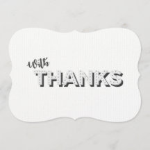 Vintage/Retro Style Custom Photo "With Thanks"