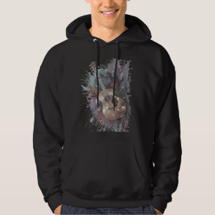 Vintage Retro Style Guitar Music Lover's Art Hoodie