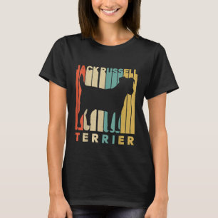 Vintage Retro Style Jack Russell Terrier Silhouett T-Shirt