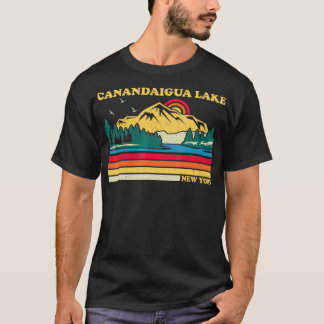 Vintage Retro Style New York Canandaigua Lake  T-Shirt