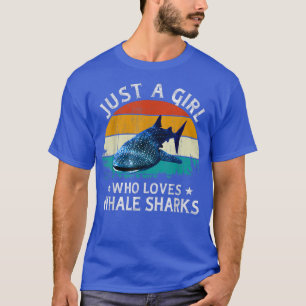 Vintage Retro Style Ocean Just A Girl Who Loves Wh T-Shirt