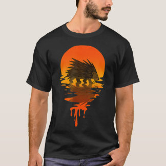 Vintage Retro Style Porcupine T-Shirt