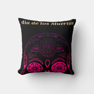 Vintage Retro Style Skull Cushion