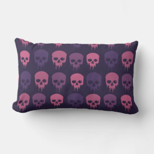 Vintage Retro Style Skull Lumbar Cushion