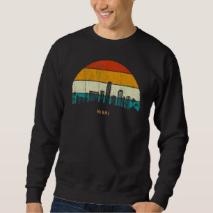 Vintage Retro Style skyline cityscape City in Flor Sweatshirt