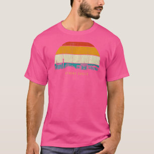 Vintage Retro Style Sunset Capital of Greece skyli T-Shirt