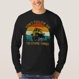 Vintage Retro Style Utv Atv Quad Offroad Car Don't T-Shirt