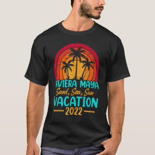 Vintage Retro Summer Vacation 2022 Mexico Riviera T-Shirt