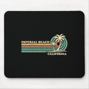 Vintage Retro Summer Vacation California Imperial  Mouse Mat