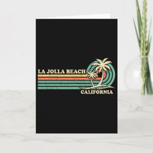 Vintage Retro Summer Vacation California La Jolla  Card
