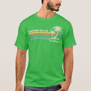 Vintage Retro Summer Vacation California Newport B T-Shirt
