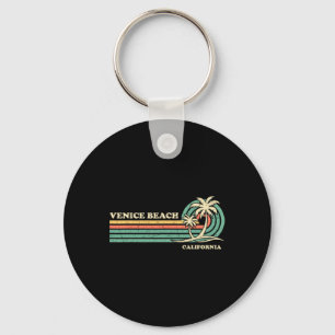 Vintage Retro Summer Vacation California Venice Be Key Ring