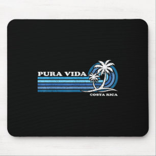 Vintage Retro Summer Vacation Costa Rica Pura Vida Mouse Mat