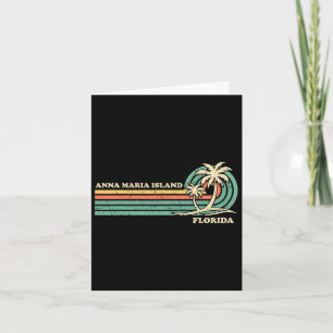 Vintage Retro Summer Vacation Florida Anna Maria I Card