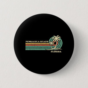Vintage Retro Summer Vacation Florida Pensacola Be 6 Cm Round Badge