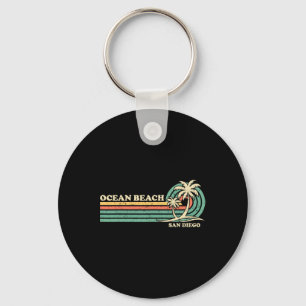 Vintage Retro Summer Vacation San Diego Ocean Beac Key Ring