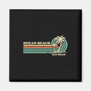 Vintage Retro Summer Vacation San Diego Ocean Beac Magnet