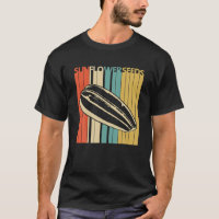 Vintage Retro Sunflower Seeds T shirt