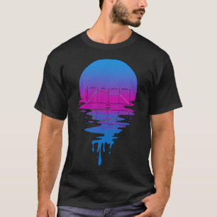 Vintage Retro Sunset ADSR Synth T-Shirt