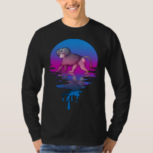 Vintage Retro Sunset Baboon T-Shirt