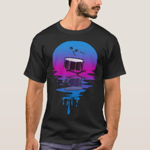 Vintage Retro Sunset Bass Drum T-Shirt