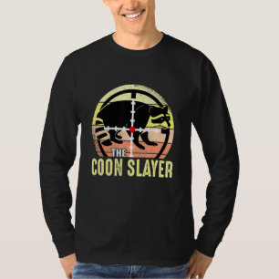 Vintage Retro Sunset Coon Slayer Hunting Hunter T-Shirt
