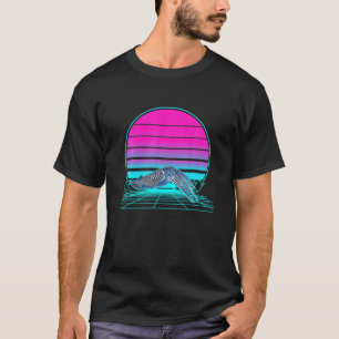 Vintage Retro Sunset Cuttlefish T-Shirt