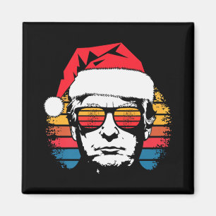 Vintage Retro Sunset Donald Trump Sungles Xmas Men Magnet