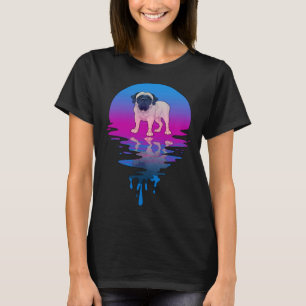 Vintage Retro Sunset English Mastiff T-Shirt