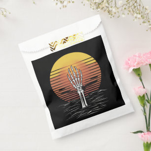 Vintage Retro Sunset Halloween Zombie Hand Scary Favour Bags