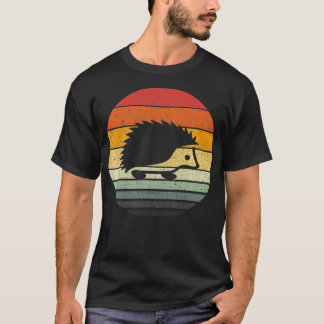 Vintage Retro Sunset Hedgehog Premium  T-Shirt