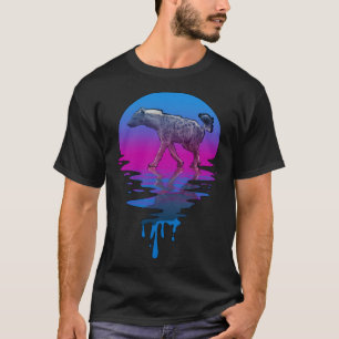 Vintage Retro Sunset Hyena T-Shirt