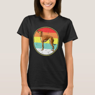 Vintage Retro Sunset Italian Greyhound Dog T-Shirt