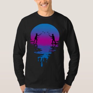 Vintage Retro Sunset Juggling T-Shirt