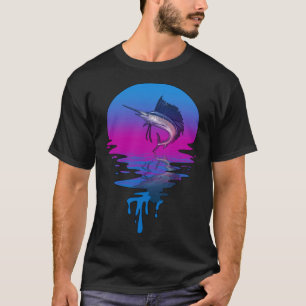 Vintage Retro Sunset Marlin T-Shirt