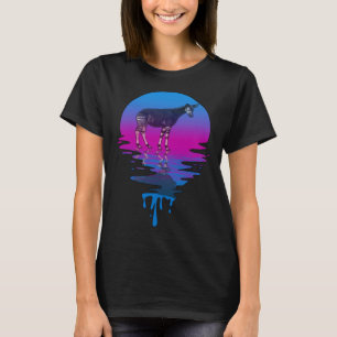 Vintage Retro Sunset Okapi T-Shirt
