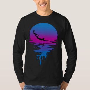 Vintage Retro Sunset Spearfishing T-Shirt